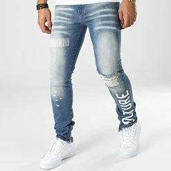 Vente flash ⌛ Jean Skinny LL2000055 Bleu Denim de Ikao 🤩