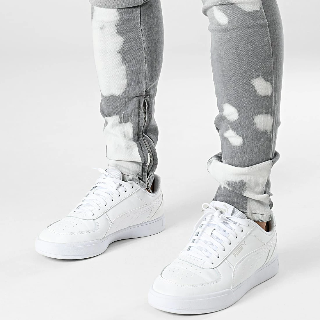 Nouveau 😀 Jean Skinny LL2000049 Gris de Ikao 😀 4 Nouveau 😀 Jean Skinny LL2000049 Gris de Ikao 😀 – Image 2