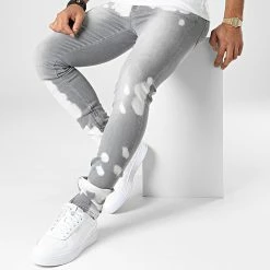 Nouveau 😀 Jean Skinny LL2000049 Gris de Ikao 😀 8 Nouveau 😀 Jean Skinny LL2000049 Gris de Ikao 😀 -Ikao Soldes Boutique ikao 336411 LL2000049 GREY 20220913T123013 03