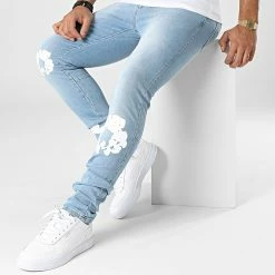 Offres 🥰 Jean Skinny LL2000058 Bleu Wash de Ikao 😉 -Ikao Soldes Boutique ikao 336412 LL2000058 LTBLUE 20220912T161401 03