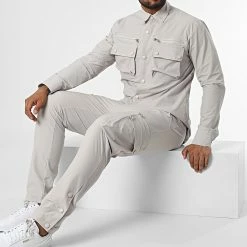 Grosses soldes 🎉 Ensemble Cargo LL682 Gris de Ikao 😀