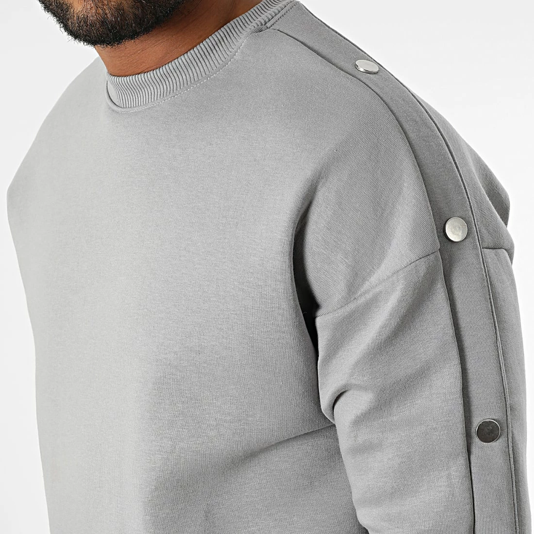 Meilleur prix ⌛ Ensemble Sweat Crewneck Et Pantalon Jogging LL716 Gris de Ikao 🔥 4 Meilleur prix ⌛ Ensemble Sweat Crewneck Et Pantalon Jogging LL716 Gris de Ikao 🔥 – Image 2