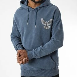 Offres 🔔 Sweat Capuche LL687 Bleu de Ikao 🛒 -Ikao Soldes Boutique ikao 339441 LL687 INDIGO 20221007T151652 03