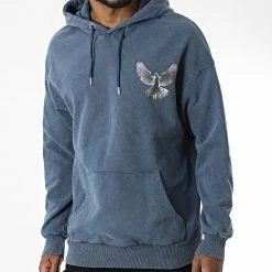 Offres 🔔 Sweat Capuche LL687 Bleu de Ikao 🛒 -Ikao Soldes Boutique ikao 339441 LL687 INDIGO 20221007T151654 04