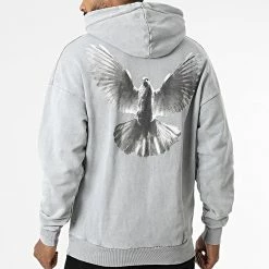 Meilleure vente ⭐ Sweat Capuche LL687 Gris de Ikao 👍 -Ikao Soldes Boutique ikao 339445 LL687 GREY 20220929T162702 04