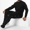 Meilleure affaire 🥰 Ensemble Sweat Crewneck Et Pantalon Jogging LL716 Noir de Ikao 😉