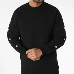 Meilleure affaire 🥰 Ensemble Sweat Crewneck Et Pantalon Jogging LL716 Noir de Ikao 😉 -Ikao Soldes Boutique ikao 339459 LL716 BLACK 20220929T160103 03