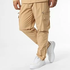 Meilleure affaire 🥰 Ensemble Cargo LL682K Beige de Ikao 🧨 -Ikao Soldes Boutique ikao 339563 LL682 K BEIGE 20221006T152226 04