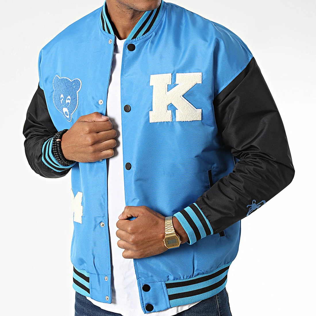 Acheter 😀 Veste Teddy LL2019 Bleu Clair Noir de Ikao 💯 3 Acheter 😀 Veste Teddy LL2019 Bleu Clair Noir de Ikao 💯