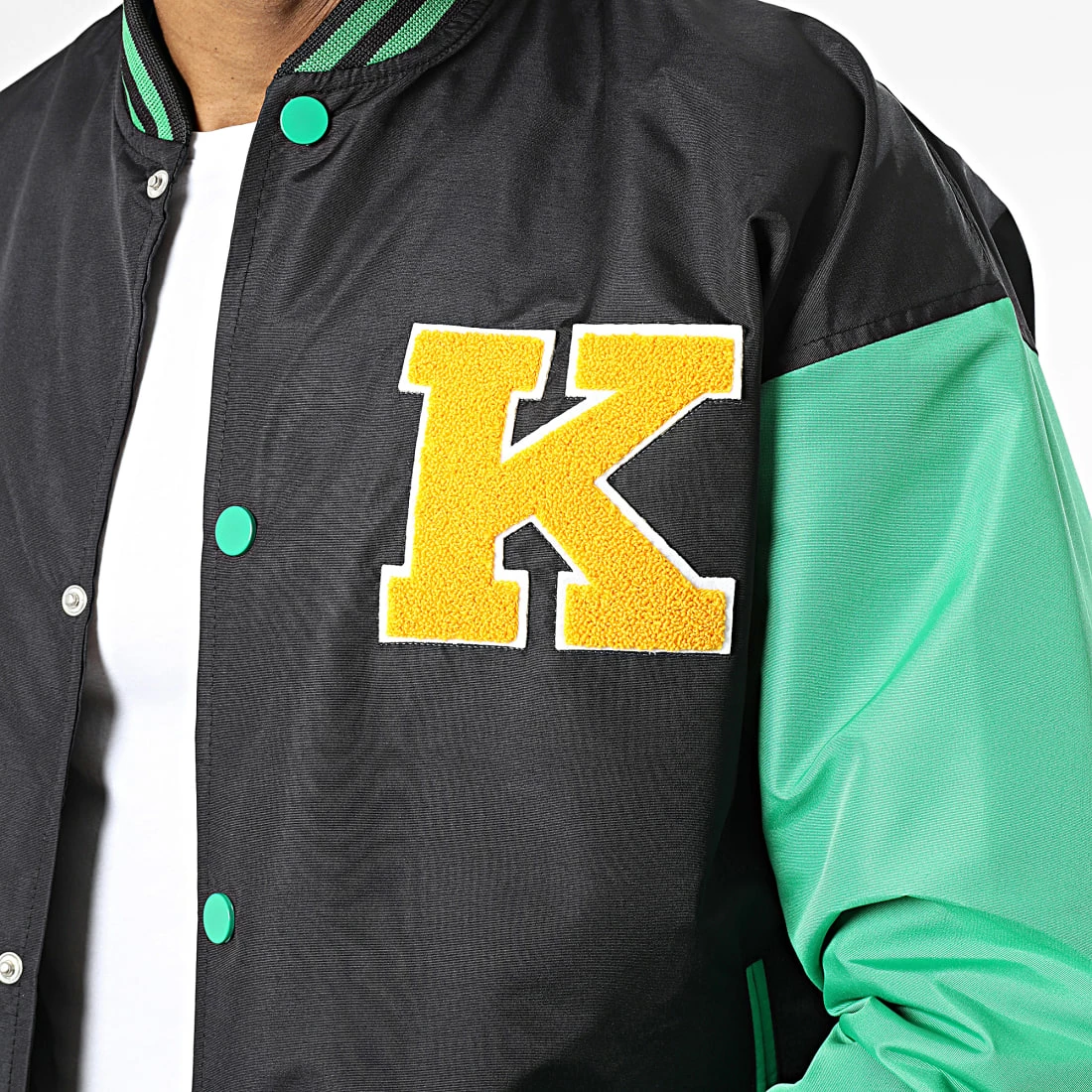 Nouveau ✔️ Veste Teddy LL2019 Noir Vert de Ikao ✔️ 4 Nouveau ✔️ Veste Teddy LL2019 Noir Vert de Ikao ✔️ – Image 2