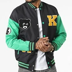 Nouveau ✔️ Veste Teddy LL2019 Noir Vert de Ikao ✔️ 8 Nouveau ✔️ Veste Teddy LL2019 Noir Vert de Ikao ✔️ -Ikao Soldes Boutique ikao 339565 LL2019 K BLACK GREEN 20220929T161802 03