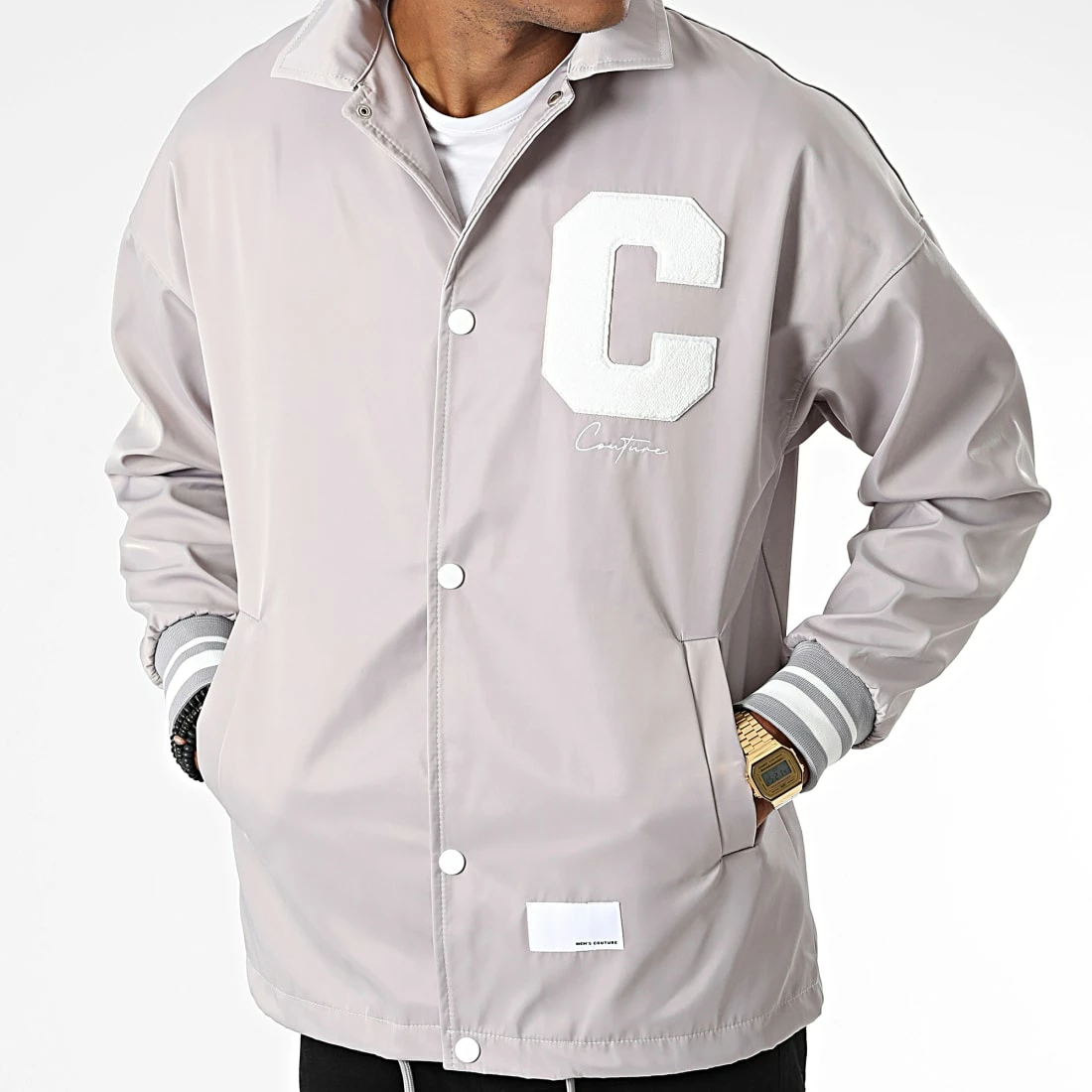 Vente flash 🤩 Veste Teddy LL2019 Gris de Ikao 🧨 5 Vente flash 🤩 Veste Teddy LL2019 Gris de Ikao 🧨 – Image 3