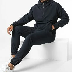 Meilleur prix ⭐ Ensemble De Survetement LL727 Bleu Marine de Ikao 😉