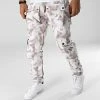Nouveau 🧨 Pantalon Cargo LL724 Blanc Beige de Ikao ❤️ -Ikao Soldes Boutique ikao 341974 LL724 WHITE BEIGE 20221017T144414 01