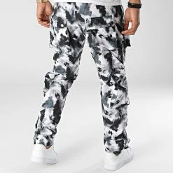 Sortie ❤️ Pantalon Cargo LL724 Blanc Gris de Ikao 🥰 9 Sortie ❤️ Pantalon Cargo LL724 Blanc Gris de Ikao 🥰 -Ikao Soldes Boutique ikao 341975 LL724 GREY BLACK 20221017T144315 04