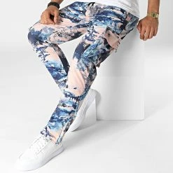 De gros 🎉 Pantalon Cargo LL723 Saumon Bleu Marine de Ikao 🛒 -Ikao Soldes Boutique ikao 341992 LL723 NAVY BLUE SALMON 20221017T144540 03