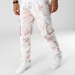 Remise 🔥 Pantalon Cargo LL723 Blanc Beige de Ikao 😍