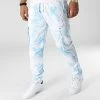 Meilleur prix 🧨 Pantalon Cargo LL723 Bleu Ciel Blanc de Ikao 🌟 -Ikao Soldes Boutique ikao 341995 LL723 WHITE BLUE 20221017T144514 01