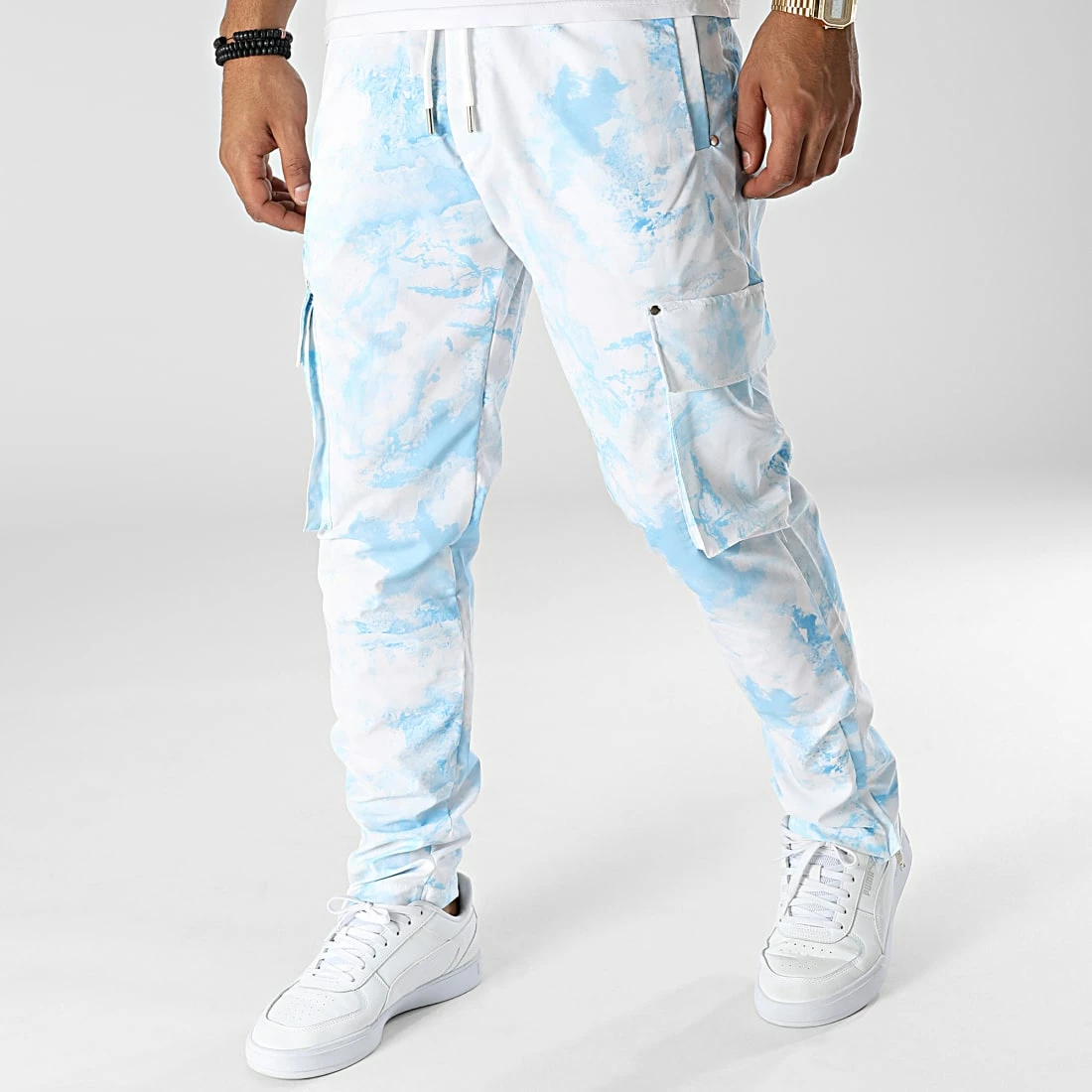 Meilleur prix 🧨 Pantalon Cargo LL723 Bleu Ciel Blanc de Ikao 🌟 3 Meilleur prix 🧨 Pantalon Cargo LL723 Bleu Ciel Blanc de Ikao 🌟