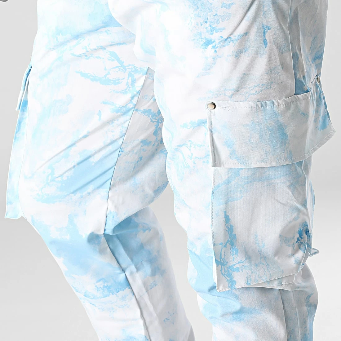 Meilleur prix 🧨 Pantalon Cargo LL723 Bleu Ciel Blanc de Ikao 🌟 4 Meilleur prix 🧨 Pantalon Cargo LL723 Bleu Ciel Blanc de Ikao 🌟 – Image 2