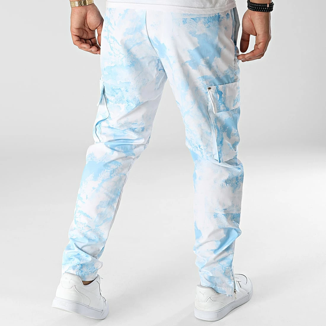 Meilleur prix 🧨 Pantalon Cargo LL723 Bleu Ciel Blanc de Ikao 🌟 6 Meilleur prix 🧨 Pantalon Cargo LL723 Bleu Ciel Blanc de Ikao 🌟 – Image 4