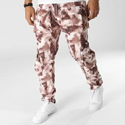 Bon marché ✔️ Pantalon Cargo LL724 Marron Beige de Ikao 🔥