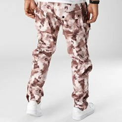 Bon marché ✔️ Pantalon Cargo LL724 Marron Beige de Ikao 🔥 -Ikao Soldes Boutique ikao 342000 LL724 BEIGE BROWN 20221017T144338 04