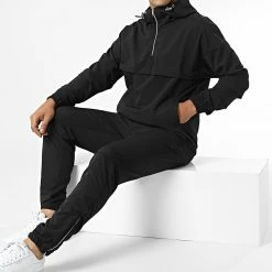 Budget ⌛ Ensemble De Survetement LL727 Noir de Ikao 🎁