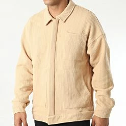 Nouveau 🎉 Surchemise Manches Longues LL726 Beige de Ikao ⌛ -Ikao Soldes Boutique ikao 342019 LL726 K BEIGE 20221017T152744 03