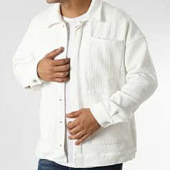 Meilleur prix 😀 Surchemise Manches Longues LL726 Blanc de Ikao 😉