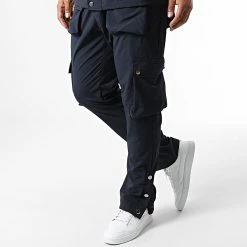 Offres 🎁 Ensemble Cargo LL640 Bleu Marine de Ikao 😍 -Ikao Soldes Boutique ikao 342022 LL640 NAVY BLUE 20221020T155534 04