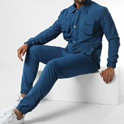 Offres 🔔 Ensemble Cargo LL640 Bleu de Ikao 😉