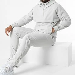 Tout neuf 🌟 Ensemble De Survetement LL727 Gris Clair de Ikao 🤩