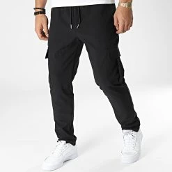 Vente flash 🎉 Pantalon Cargo LL615 Noir de Ikao 🎉