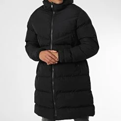 Promo ❤️ Doudoune Longue A Capuche LL2019-07 Noir de Ikao ✔️ -Ikao Soldes Boutique ikao 345784 LL2019 07 BLACK 20221027T151426 03