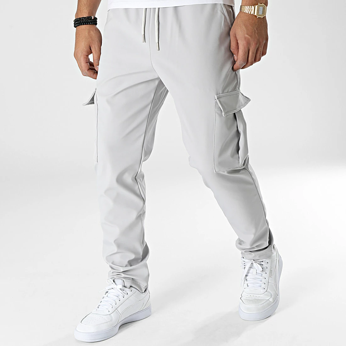 Promo 🧨 Pantalon Cargo LL615 Gris de Ikao ⌛ 3 Promo 🧨 Pantalon Cargo LL615 Gris de Ikao ⌛