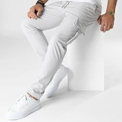 Promo 🧨 Pantalon Cargo LL615 Gris de Ikao ⌛ 8 Promo 🧨 Pantalon Cargo LL615 Gris de Ikao ⌛ -Ikao Soldes Boutique ikao 345788 LL615 ALT GREY 20221108T142715 03