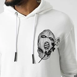 Grosses soldes 😉 Sweat Capuche LL528 Blanc de Ikao ❤️ -Ikao Soldes Boutique ikao 345843 LL528 WHITE 20221031T141403 02