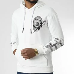 Grosses soldes 😉 Sweat Capuche LL528 Blanc de Ikao ❤️ -Ikao Soldes Boutique ikao 345843 LL528 WHITE 20221031T141404 03