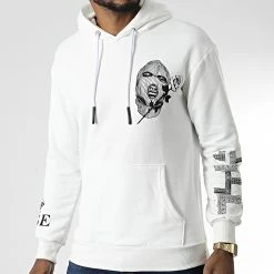 Grosses soldes 😉 Sweat Capuche LL528 Blanc de Ikao ❤️ -Ikao Soldes Boutique ikao 345843 LL528 WHITE 20221031T141406 04