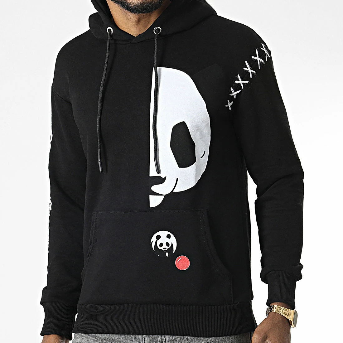 Grosses soldes 👍 Sweat Capuche LL533 Noir de Ikao 🎁 3 Grosses soldes 👍 Sweat Capuche LL533 Noir de Ikao 🎁