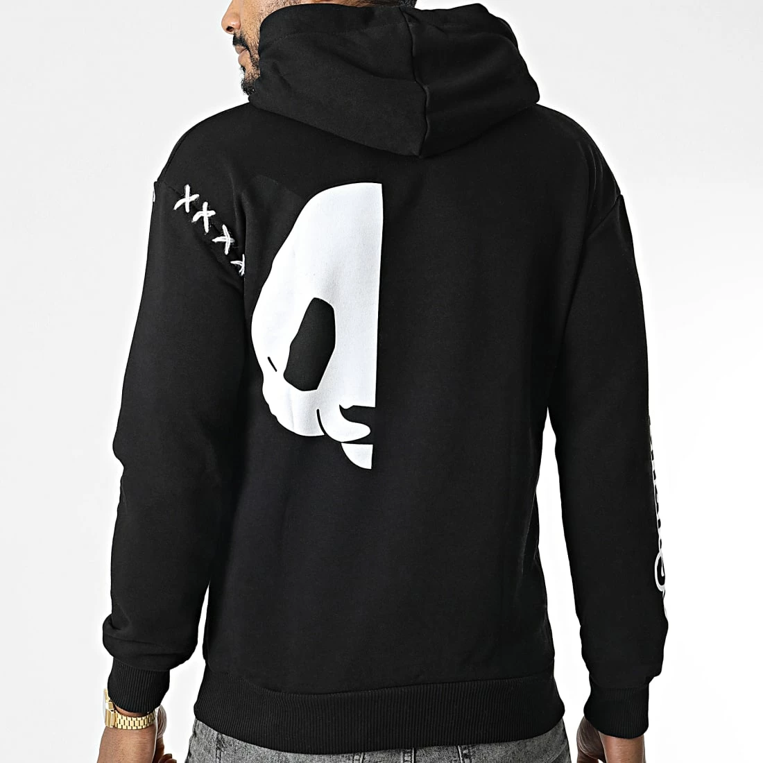 Grosses soldes 👍 Sweat Capuche LL533 Noir de Ikao 🎁 6 Grosses soldes 👍 Sweat Capuche LL533 Noir de Ikao 🎁 – Image 4