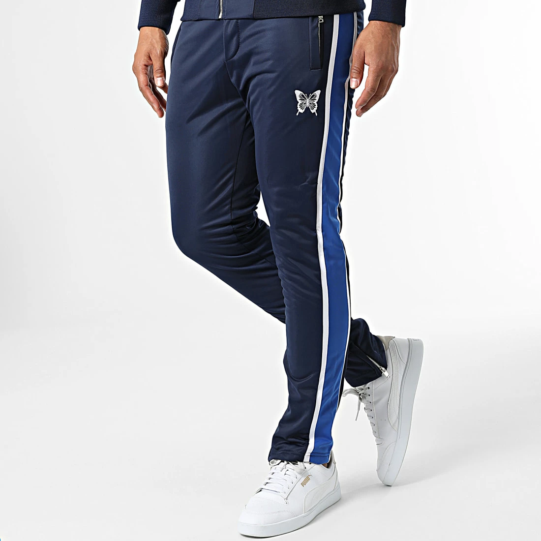 Bon marché 🥰 Ensemble De Survetement A Bandes LL722 Bleu Marine de Ikao 😉 6 Bon marché 🥰 Ensemble De Survetement A Bandes LL722 Bleu Marine de Ikao 😉 – Image 4