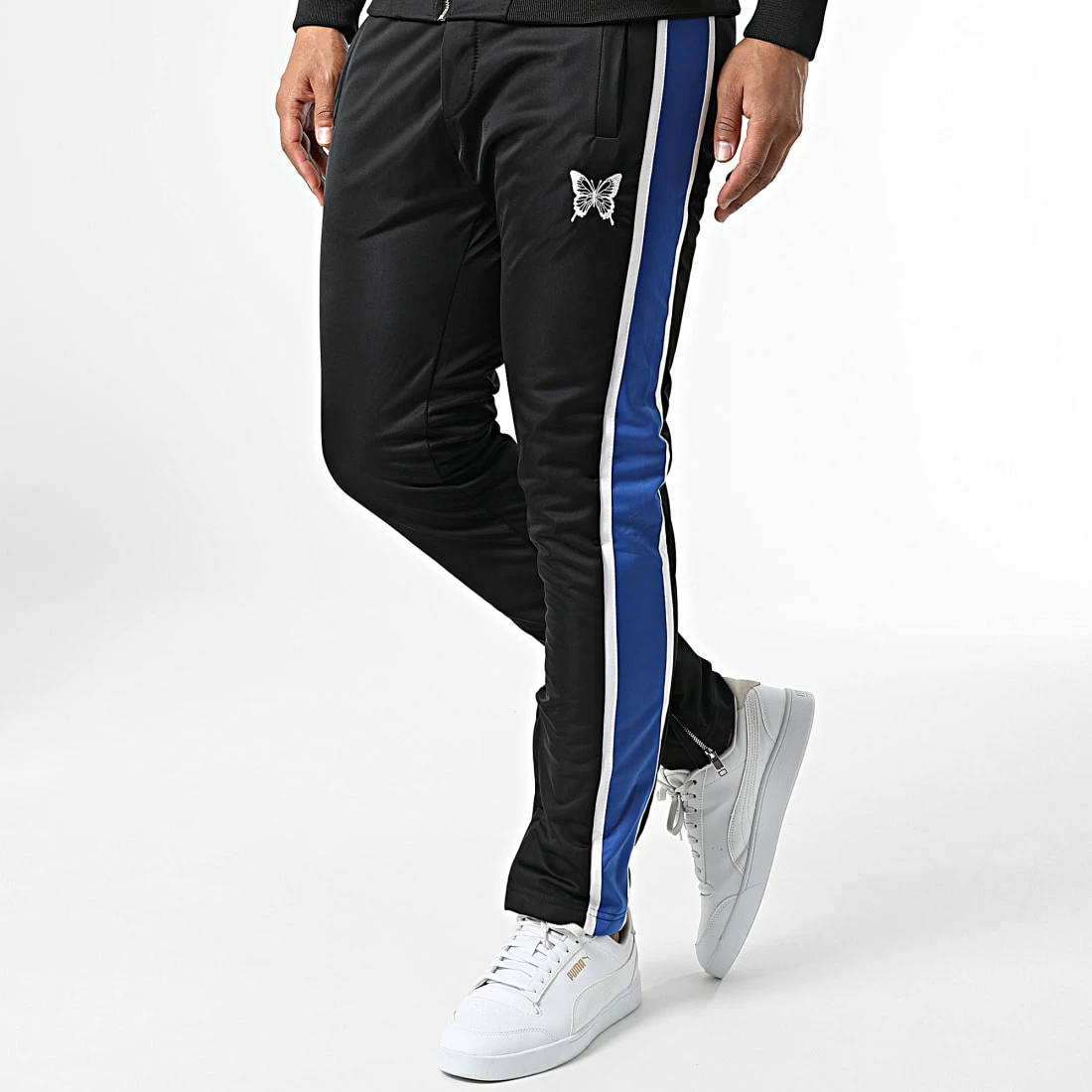 Bon marché 🤩 Ensemble De Survetement A Bandes LL722 Noir de Ikao 👍 6 Bon marché 🤩 Ensemble De Survetement A Bandes LL722 Noir de Ikao 👍 – Image 4