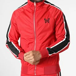 Promo 👍 Ensemble De Survetement A Bandes LL722 Rouge de Ikao 🎁 8 Promo 👍 Ensemble De Survetement A Bandes LL722 Rouge de Ikao 🎁 -Ikao Soldes Boutique ikao 345859 LL722 RED 20221103T115613 03