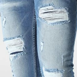 Meilleure affaire 👏 Jean Slim LL2000061 Bleu Wash de Ikao 😀 -Ikao Soldes Boutique ikao 345884 LL2000061 BLUE 20221108T143853 02