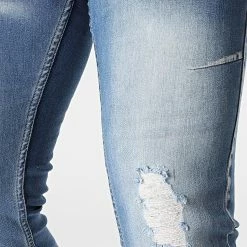 Offres 😉 Jean Slim LL2000065 Bleu Wash de Ikao 🧨 -Ikao Soldes Boutique ikao 345886 LL2000065 BLUE 20221108T144512 02