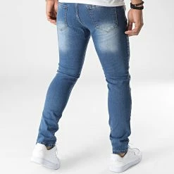 Offres 😉 Jean Slim LL2000065 Bleu Wash de Ikao 🧨 -Ikao Soldes Boutique ikao 345886 LL2000065 BLUE 20221108T144514 04