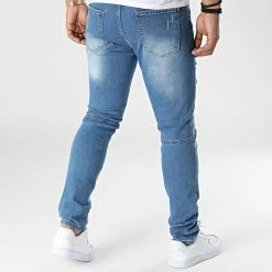 Sortie 🎉 Jean Slim LL2000067 Bleu Wash de Ikao 🧨 -Ikao Soldes Boutique ikao 345889 LL2000067 BLUE 20221108T142121 04