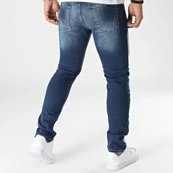 Sortie 👏 Jean Slim LL2000063 Bleu Denim de Ikao 🔥 -Ikao Soldes Boutique ikao 345892 LL2000063 DARK BLUE 20221108T143924 04